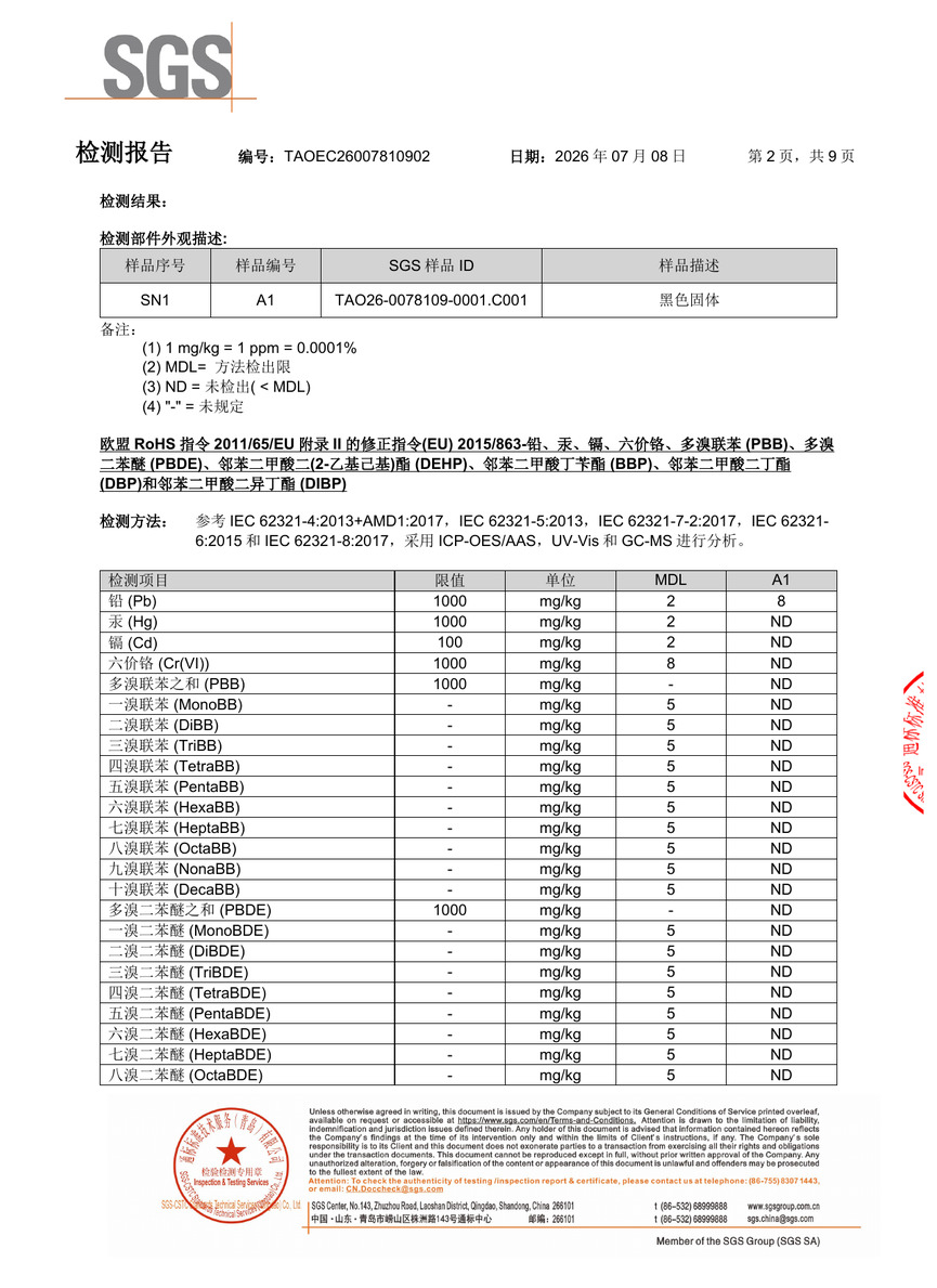 EVA检测报告-中文版-第2页